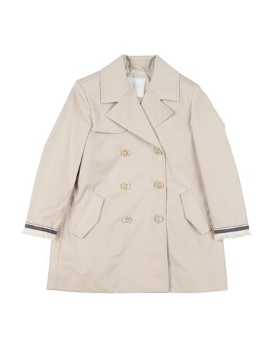 Eleventy Toddler Girl Overcoat & Trench Coat Beige Size 6 Cotton, Polyurethane, Cupro In Beige