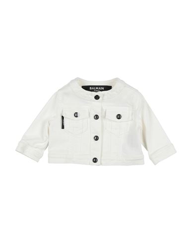 Balmain Babies'  Newborn Girl Jacket White Size 3 Cotton, Modal