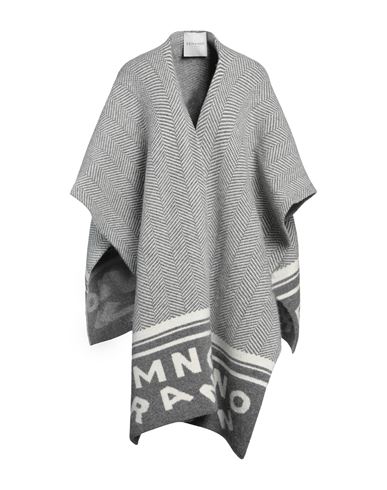 Ermanno Firenze Woman Cape Grey Size Onesize Acrylic, Polyamide, Virgin Wool, Elastane