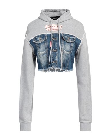 Dsquared2 Woman Sweatshirt Blue Size M Cotton, Elastane