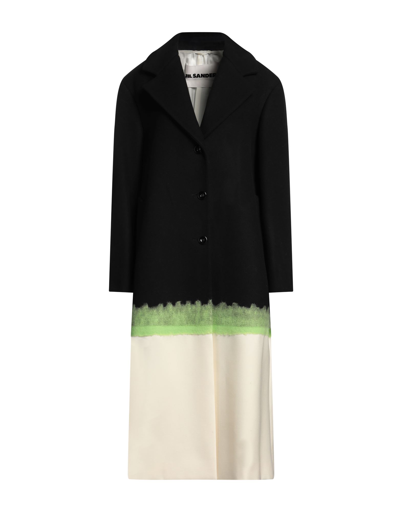 《セール開催中》JIL SANDER レディース コート ブラック 32 バージンウール 100% / ウール