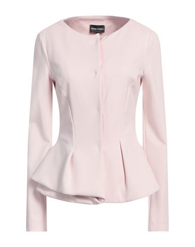 Shop Emporio Armani Woman Jacket Light Pink Size 14 Viscose, Polyamide, Elastane