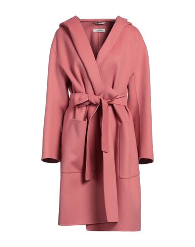 Shop 's Max Mara Woman Coat Salmon Pink Size 12 Virgin Wool