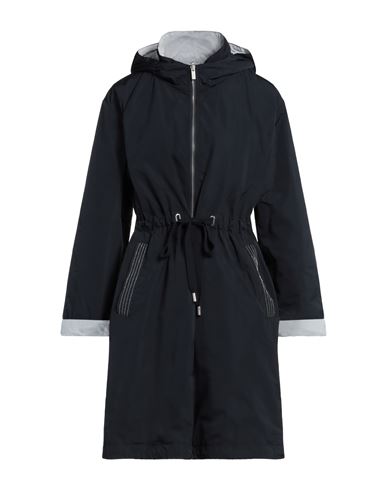 J.b. Foster J. B. Foster Woman Overcoat & Trench Coat Midnight Blue Size 12 Polyester, Cotton In Blue