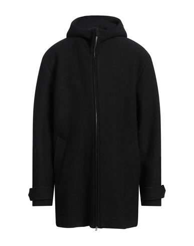 PAOLO PECORA PAOLO PECORA MAN COAT BLACK SIZE 44 VIRGIN WOOL 