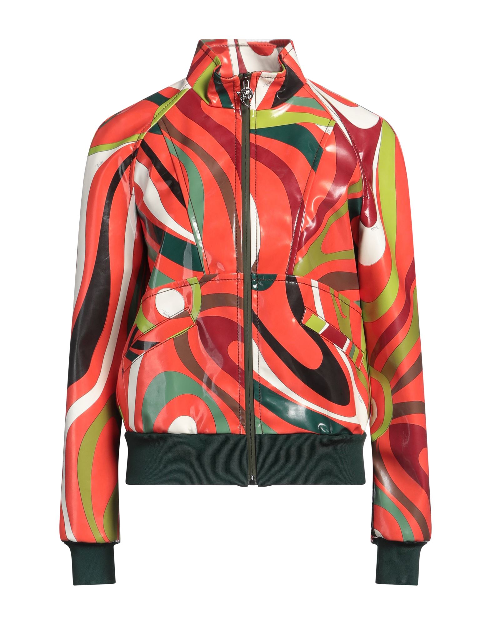 《セール開催中》PUCCI レディース ジャケット＆ブルゾン コーラル 38 ポリウレタン 56% / ポリエステル 44%