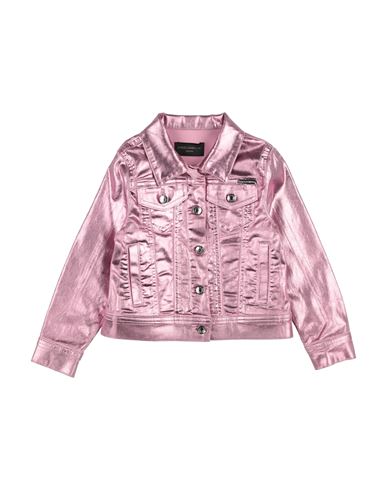 Dolce & Gabbana Toddler Girl Jacket Pink Size 4 Cotton, Elastane In Pink