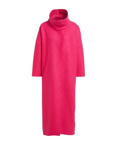 Herno Globe Woman Coat Fuchsia Size 8 Virgin Wool