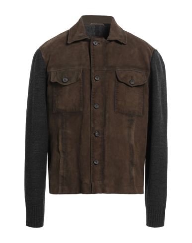 THE JACK AND JACKIE LEATHERS THE JACK AND JACKIE LEATHERS MAN JACKET DARK GREEN SIZE 48 LEATHER 