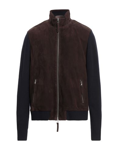 THE JACK AND JACKIE LEATHERS THE JACK AND JACKIE LEATHERS MAN JACKET CHOCOLATE BROWN SIZE 48 LEATHER 