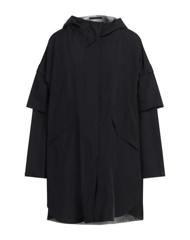 HERNO HERNO LAMINAR WOMAN OVERCOAT & TRENCH COAT BLACK SIZE 4 POLYESTER, PTFE - POLYTETRAFLUOROETHYLENE 