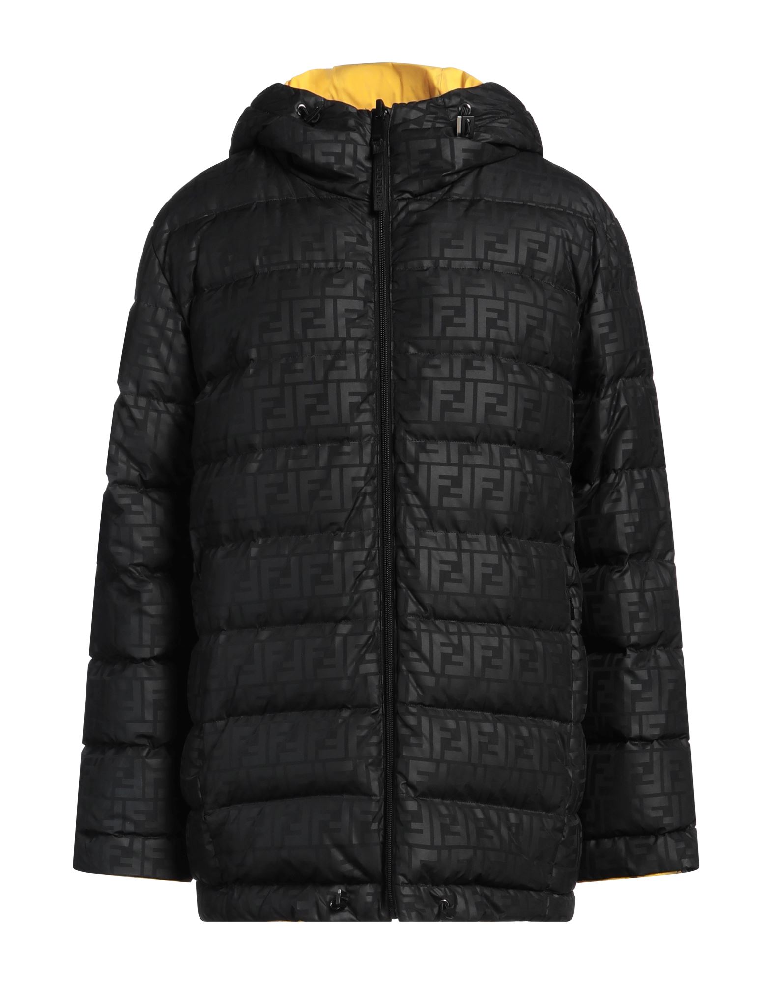 《セール開催中》FENDI レディース ダウン＆シンセティック ブラック 38 ナイロン 92% / ポリウレタン 8% / ポリウレタン樹脂