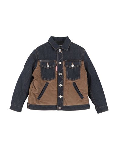 Dsquared2 Toddler Boy Puffer Blue Size 6 Cotton, Elastane In Blue