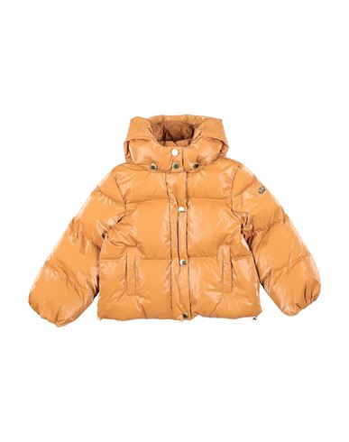 ELISABETTA FRANCHI ELISABETTA FRANCHI LA MIA BAMBINA TODDLER GIRL PUFFER CAMEL SIZE 6 POLYAMIDE 