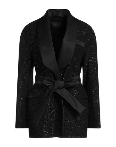 Shop Max Mara Woman Jacket Black Size 10 Viscose, Polyamide, Wool, Polyester, Elastane
