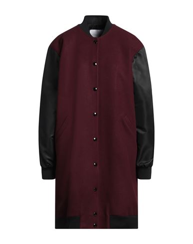 Shop Gaelle Paris Gaëlle Paris Woman Coat Plum Size 4 Acrylic, Polyester, Wool, Polyimide In Purple