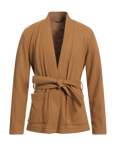 DANIELE ALESSANDRINI DANIELE ALESSANDRINI MAN JACKET CAMEL SIZE 38 POLYESTER, ACRYLIC, VISCOSE 