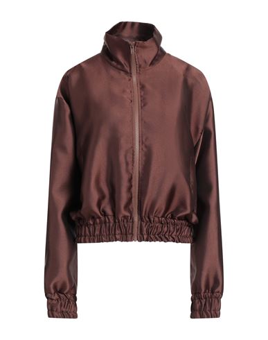 Shop Gaelle Paris Gaëlle Paris Woman Jacket Brown Size 4 Polyester