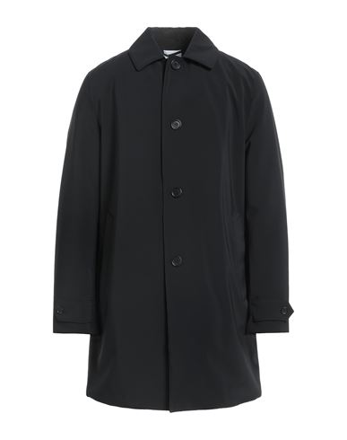 ASPESI ASPESI MAN COAT BLACK SIZE XXL POLYESTER, POLYURETHANE 
