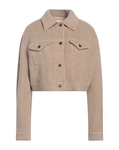 JACOB COHЁN JACOB COHЁN WOMAN JACKET BEIGE SIZE 8 WOOL, POLYAMIDE 