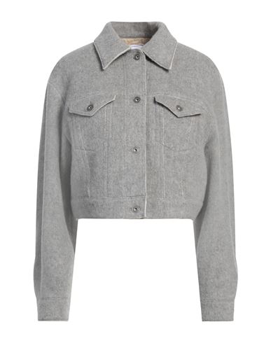 JACOB COHЁN JACOB COHЁN WOMAN JACKET GREY SIZE 4 WOOL, POLYAMIDE 