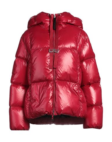 Shop Parajumpers Woman Puffer Red Size M Polyamide