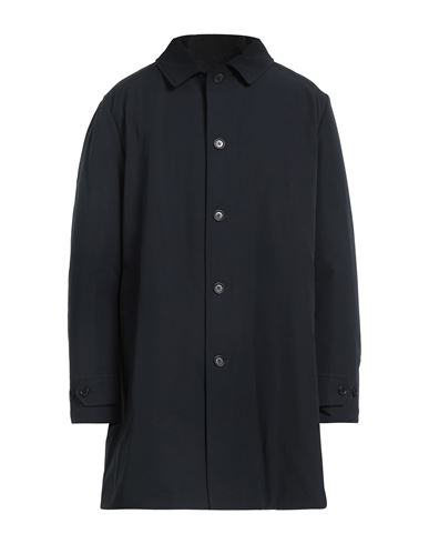 Shop Aspesi Man Overcoat & Trench Coat Midnight Blue Size 3xl Cotton, Polyester