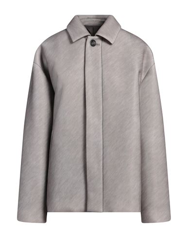 PHILOSOPHY DI LORENZO SERAFINI PHILOSOPHY DI LORENZO SERAFINI WOMAN COAT LEAD SIZE M POLYESTER, ELASTANE 