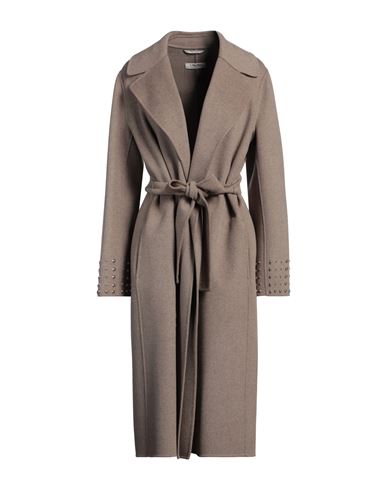 'S MAX MARA 'S MAX MARA WOMAN COAT KHAKI SIZE 10 VIRGIN WOOL 