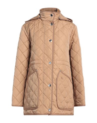 Burberry Prorsum Woman Jacket Camel Size Xs Polyamide, Cotton In Beige