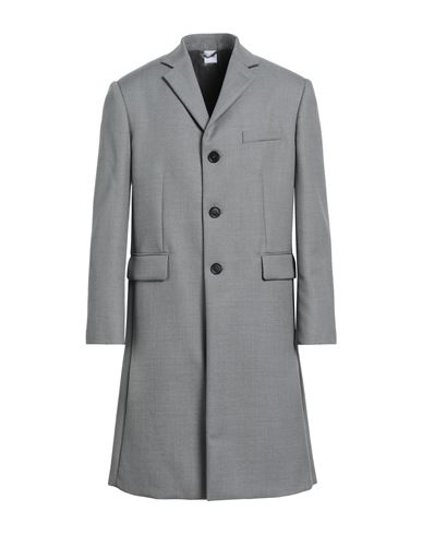 Aspesi Man Coat Grey Size 40 Wool, Mohair Wool In Gray
