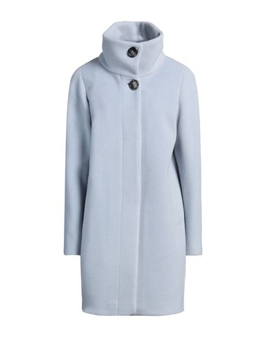 FEDERICA GARONI COLLECTION FEDERICA GARONI COLLECTION WOMAN COAT SKY BLUE SIZE 10 POLYESTER, VISCOSE 