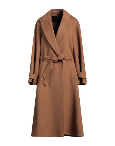 Max Mara Atelier Woman Coat Camel Size 8 Cashmere In Beige