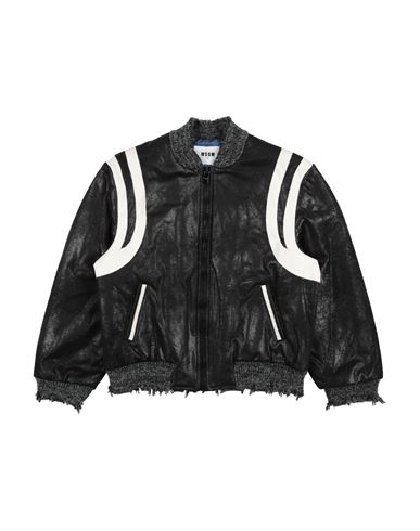 MSGM MSGM TODDLER BOY JACKET BLACK SIZE 6 POLYESTER, ELASTANE 