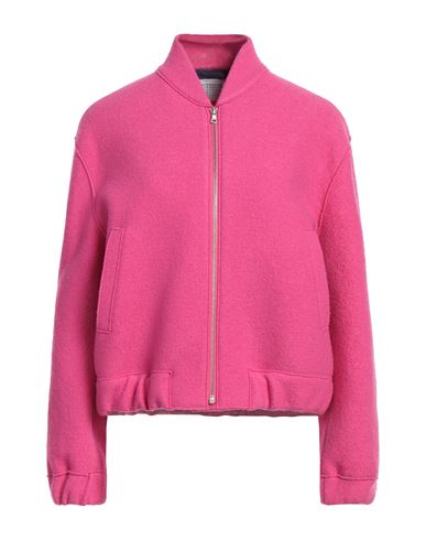 Harris Wharf London Woman Jacket Fuchsia Size 6 Virgin Wool In Pink