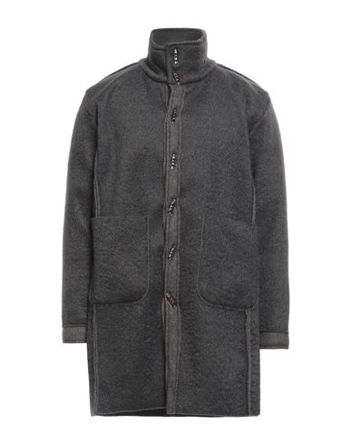 Takeshy Kurosawa Man Coat Charcoal Size Xxl Polyester, Wool