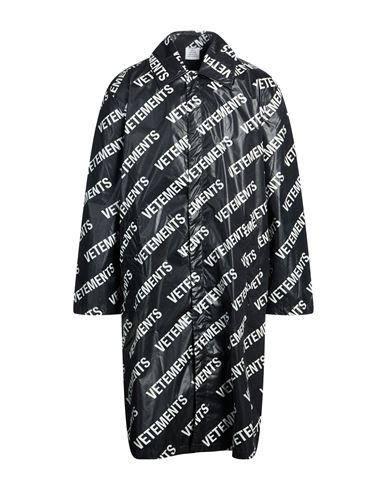 Vetements Man Overcoat & Trench Coat Black Size L Polyamide