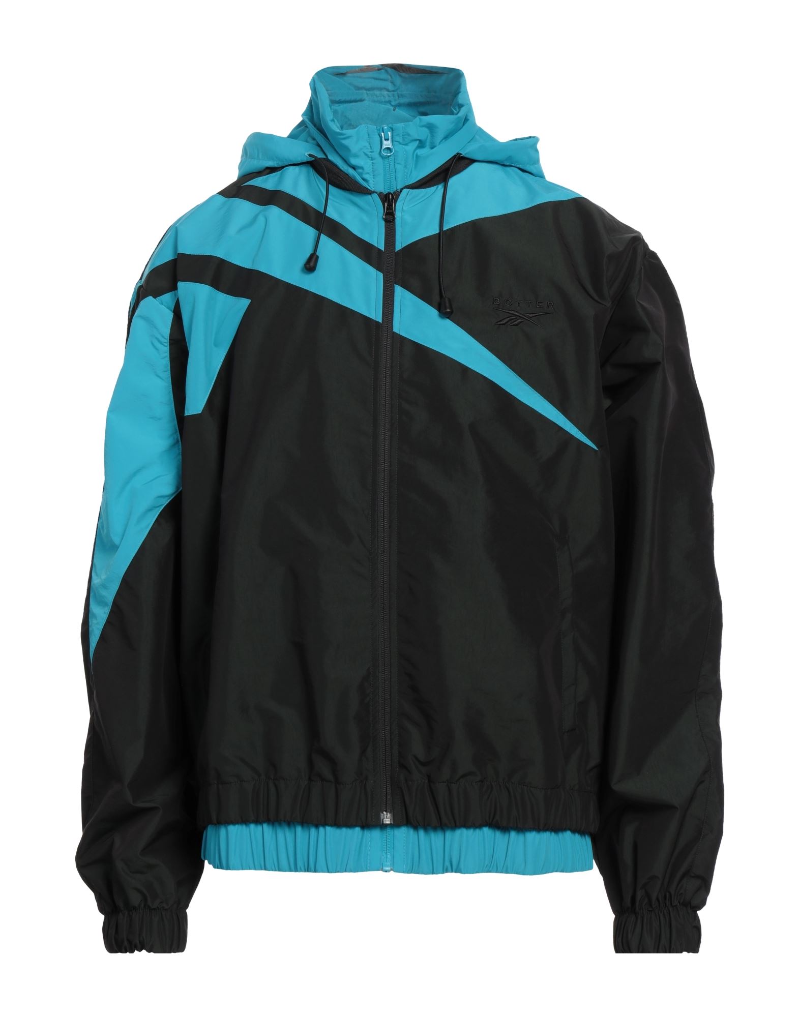 《セール開催中》REEBOK メンズ ジャケット＆ブルゾン ブラック M ナイロン 59% / ポリエステル 41% / ポリウレタン BOTTER X REEBOK