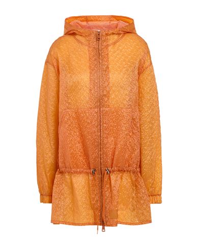Tod's Woman Jacket Mandarin Size 8 Polyester, Polyamide In Mandarin