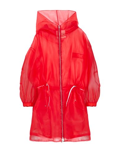 Tod's Woman Overcoat & Trench Coat Tomato Red Size 0 Polyester