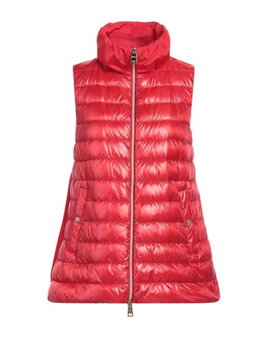 Herno Woman Vest Red Size 8 Polyamide, Polyester