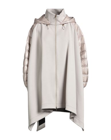 Herno Resort Woman Coat Beige Size 10 Cotton, Polyamide, Viscose In Animal Print