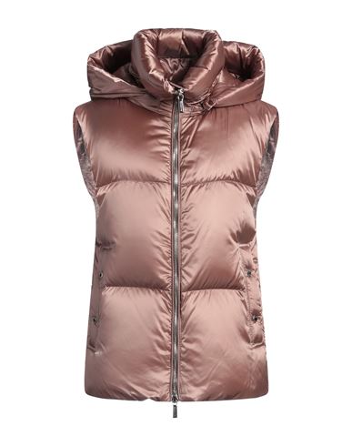 Moorer Woman Vest Light Brown Size 12 Polyamide In Pink