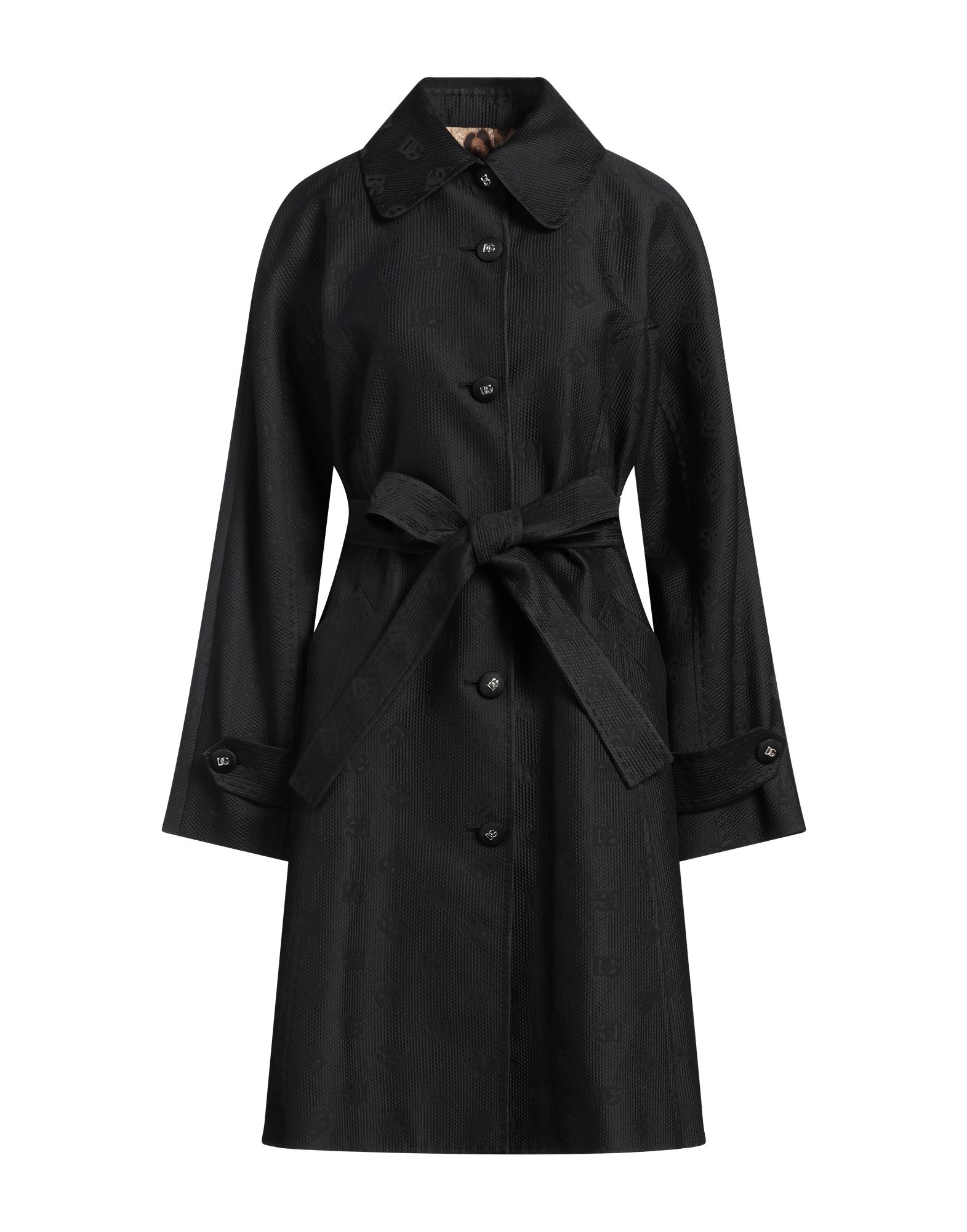 《セール開催中》DOLCE & GABBANA レディース アウター＆トレンチコート ブラック 40 コットン 43% / ポリエステル 34% / シルク 23%