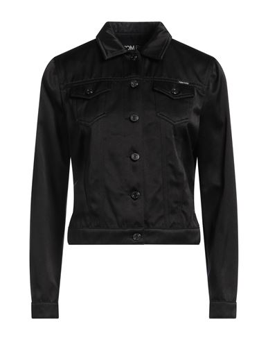 Tom Ford Woman Jacket Black Size 8 Cotton, Silk
