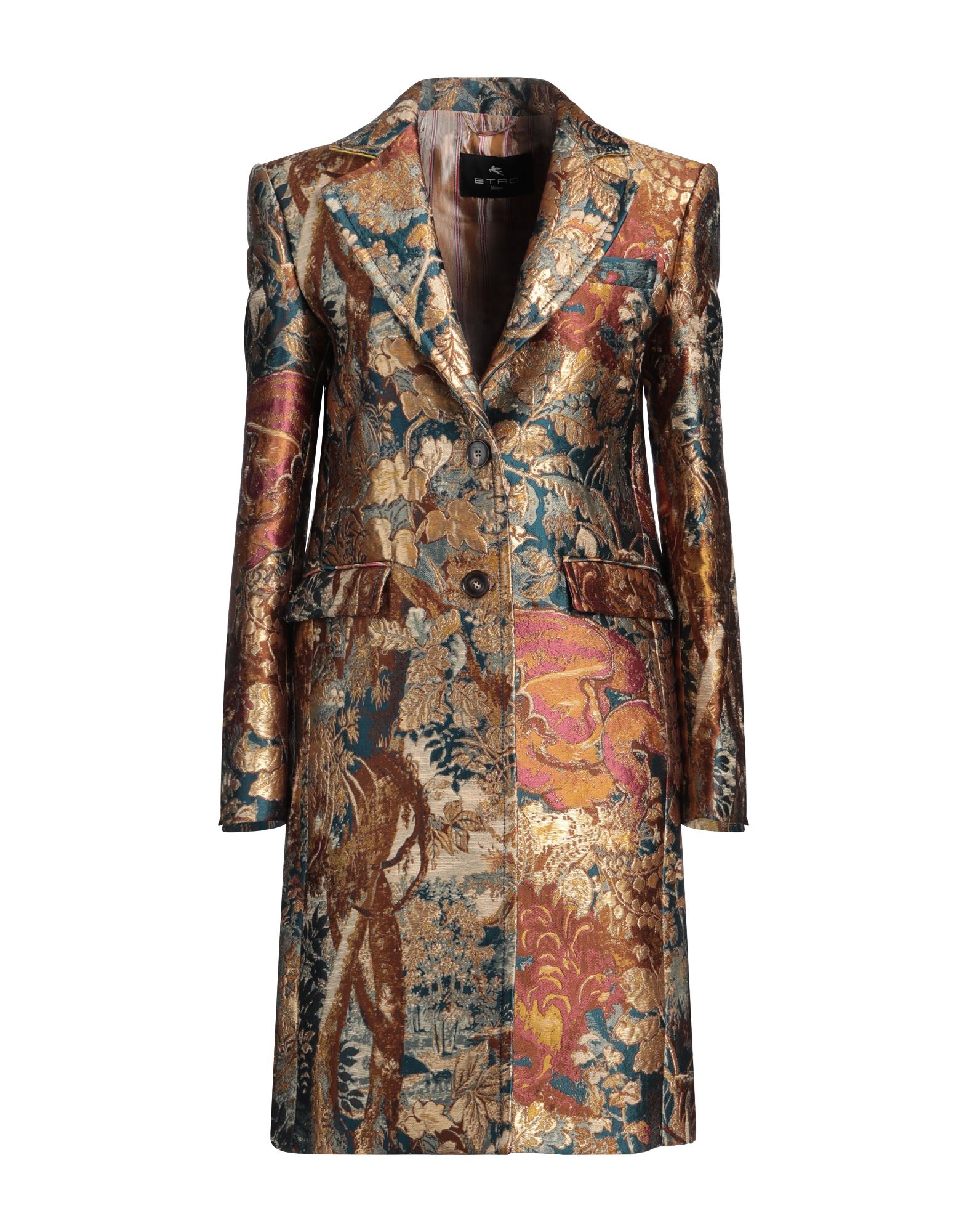 《セール開催中》ETRO レディース コート タン 38 ポリエステル 47% / 金属 23% / コットン 20% / 金属繊維 10%