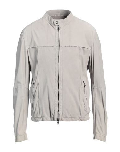 Gms-75 Man Jacket Light Grey Size Xl Leather