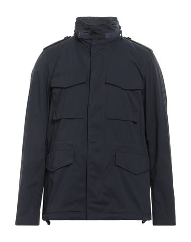 Aspesi Minifield Cotton Blend Poplin Jacket In Blue