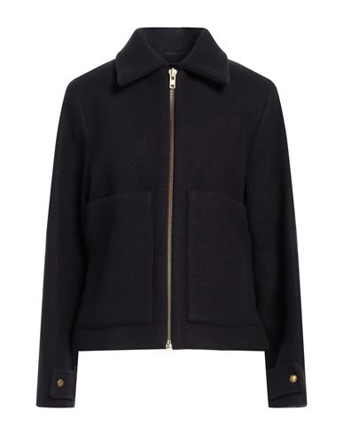 KASSL EDITIONS KASSL EDITIONS WOMAN JACKET MIDNIGHT BLUE SIZE 10 WOOL, NYLON, CASHMERE 