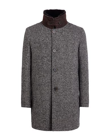Gms-75 Man Coat Black Size S Synthetic Fibers, Wool, Mohair Wool, Leather
